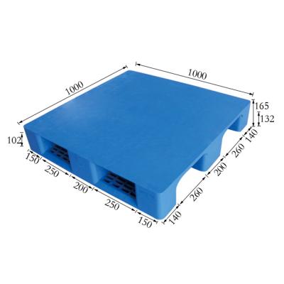 Flat Shelf with Steel Tube Plastic Pallet 1010
