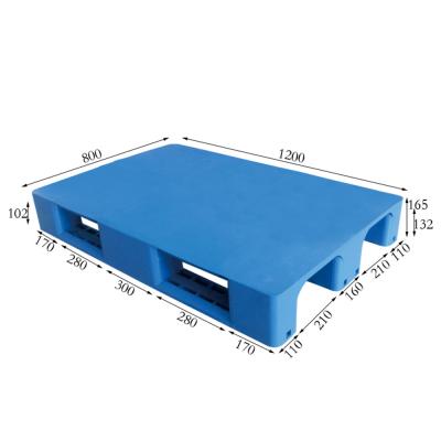 Flat Shelf with Steel Tube Plastic Pallet 1208