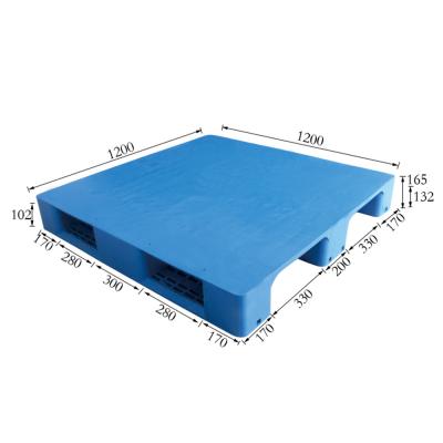 Flat Shelf with Steel Tube Plastic Pallet 1212