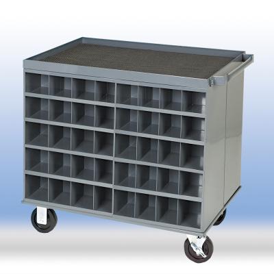 Double-side Tool Cart with 80 Bins