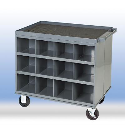 Double-side Tool Cart with 24 Bins