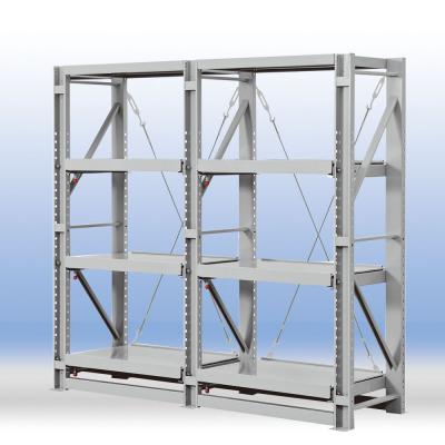 Pull-out shelving (3 layers and 2 connections types)