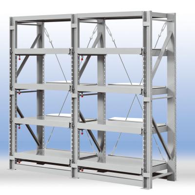 Pull-out shelving (4 layers and 2 connections types)