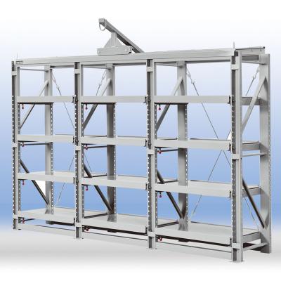 Pull-out shelving (4 layers and 3 connections types with cart)