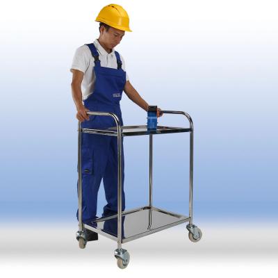 Stainless steel serving trolleys