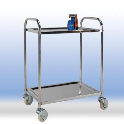 Stainless steel serving trolleys