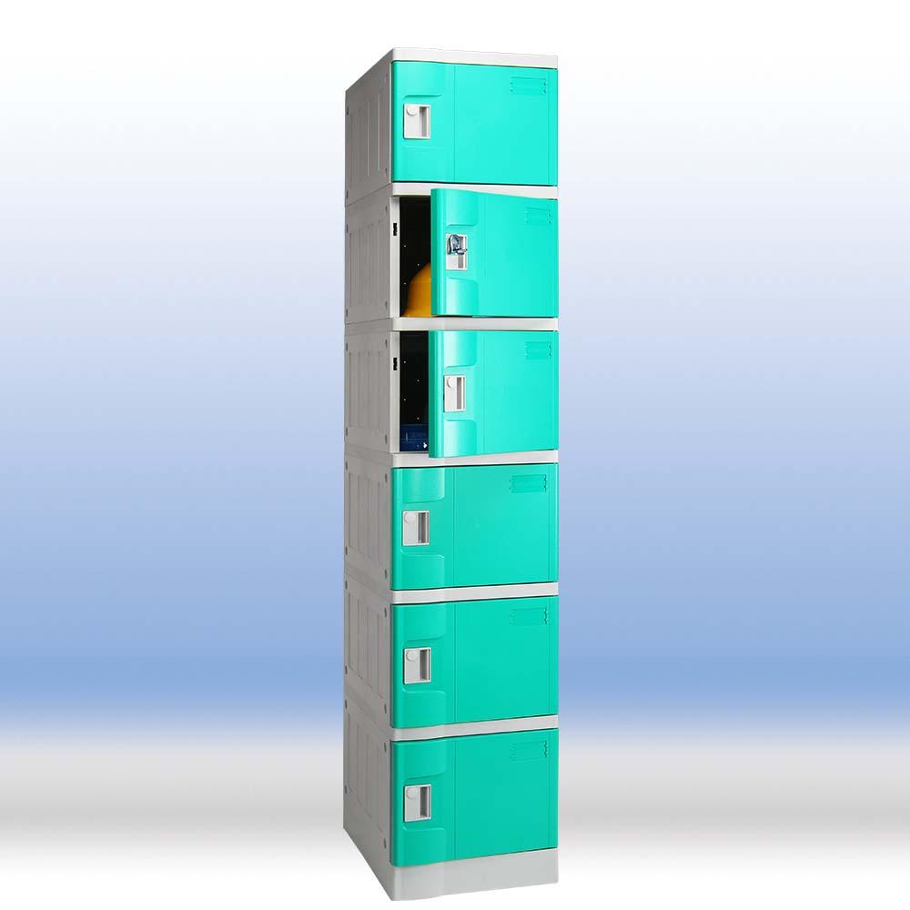 Six-door Plastic Locker