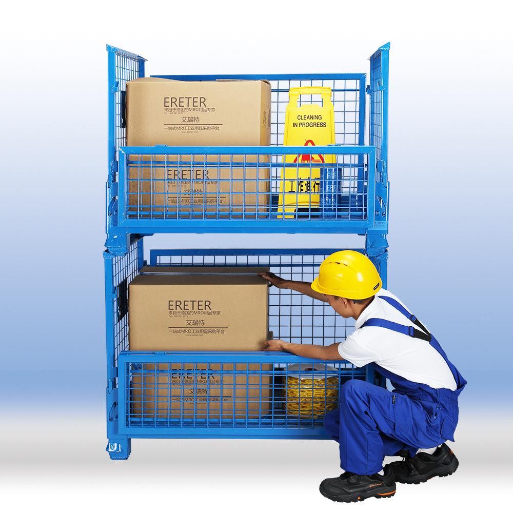 Collapsible mesh pallets