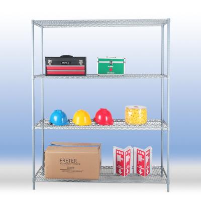 Chrome plated steel wire mesh shelving