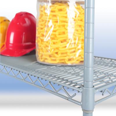 Chrome plated steel wire mesh shelving