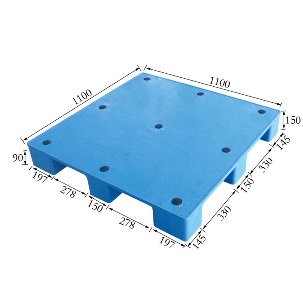 Flat Nine-legged Plastic Pallet 1111 B