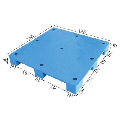 Flat Nine-legged Plastic Pallet 1212 B