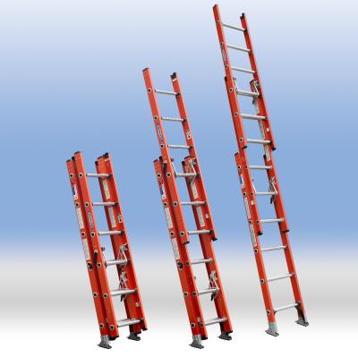 D-type Three-section Extension Ladder with Treadle