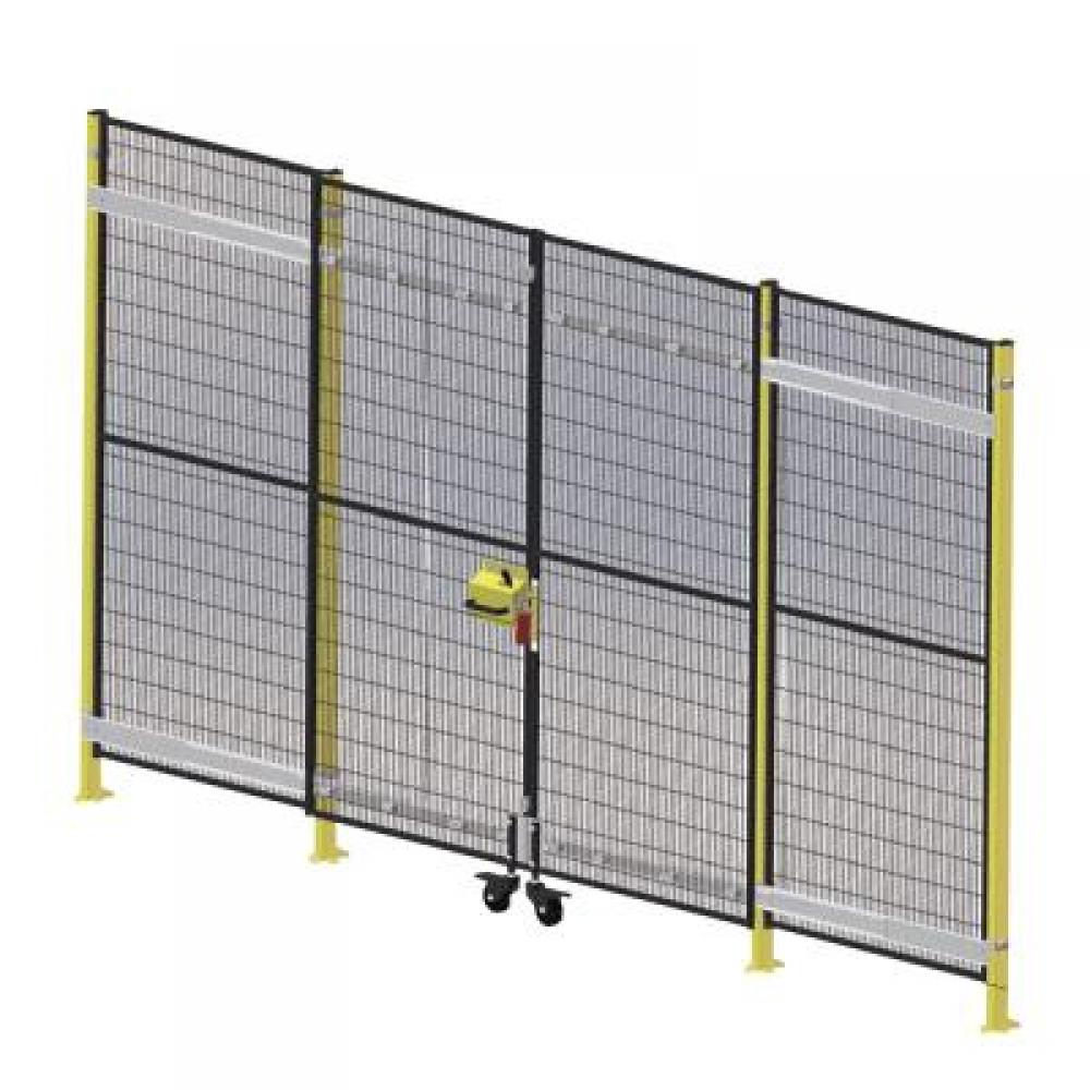 Double Open Sliding Door with Rollers