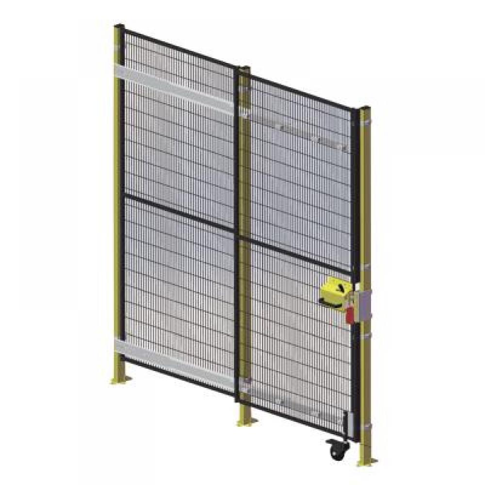 Single Open Sliding Door with Rollers