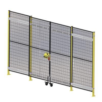 Double Open Sliding Door with Rollers