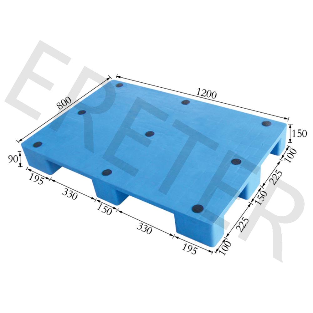 平板九脚塑料托盘1208