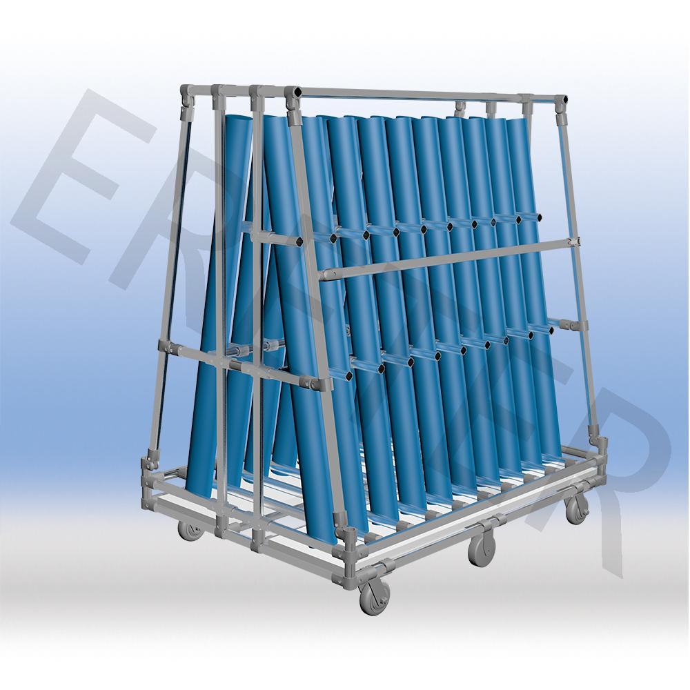 精益管滚筒推车