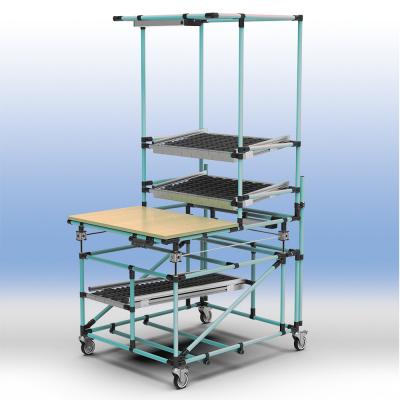 精益管升降工作站